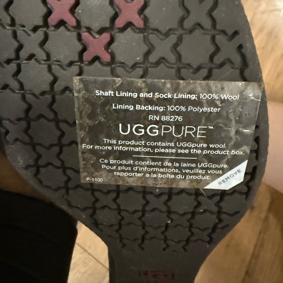 UGG Renatta Wedge Waterproof Leather Stout Boots Size 7 - Picture 9 of 9